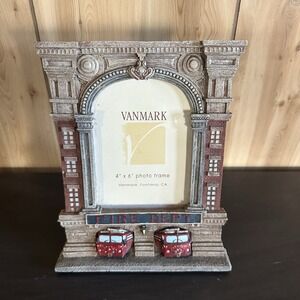 1998 VANMARK Red Hats Courage Picture Frame Fire Department 6"x4" Photo Gift